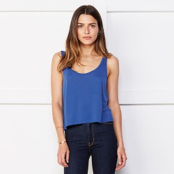 Plain Flowy boxy tank top Bella +Canvas 125 GSM